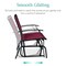 Best Choice Products 2-Person Outdoor Swing Glider, Steel Patio Loveseat, Bench Rocker w/ Armrests